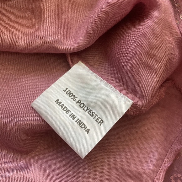 Ridhi Mehra Indya Dress Women's Small Rose Pink Patterned Short Sleeve - Picture 14 of 16